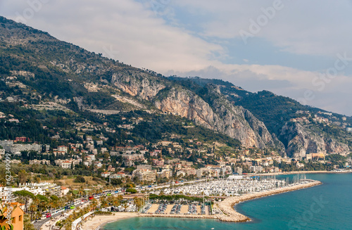 View of Garavan - Menton - French Riviera