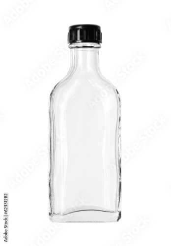 Glass bottle (with clipping path) isolated on white background