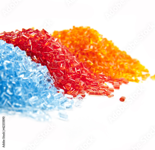 Obraz na płótnie plastic polymer granules