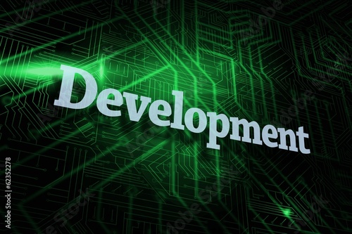 Development against green and black circuit board