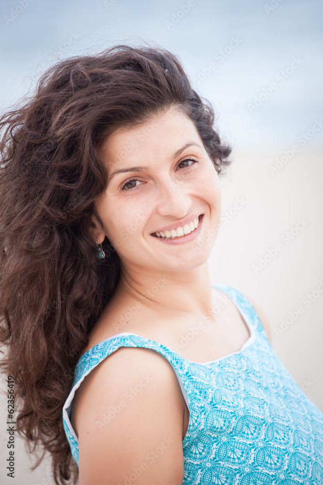 Portrait of a young smiling woman Portrait of a young smiling woman