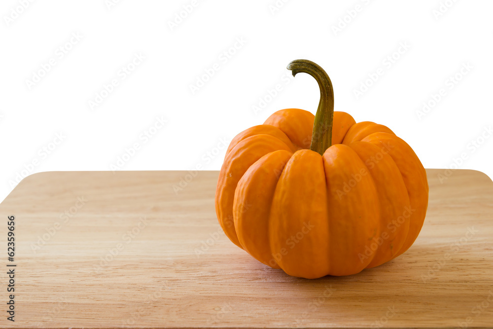 Pumpkin on wood Pumpkin on wood