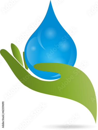 Hand, Tropfen, Wasser