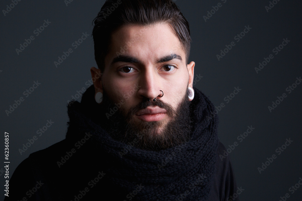 Handsome young man with beard Handsome young man with beard