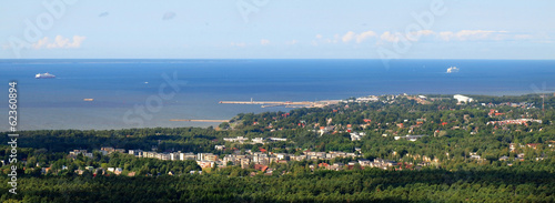 Obraz na płótnie Panoramic view of Tallinn town in summer. Estonia w salonie