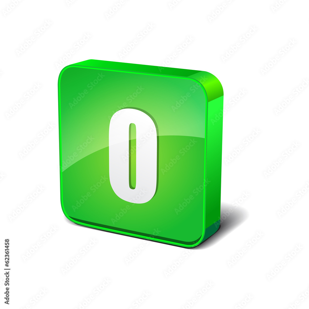 0 Number 3d Rounded Corner Green Vector Icon Button 0 Number 3d Rounded Corner Green Vector Icon Button