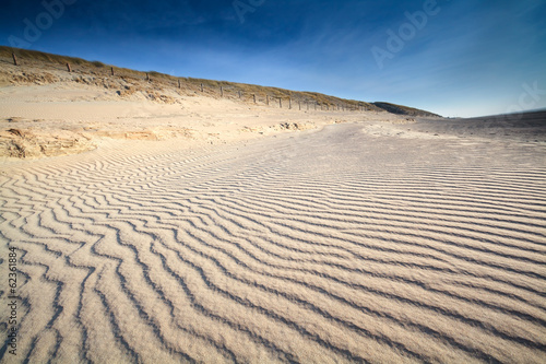 sand wave texture on North sea beach