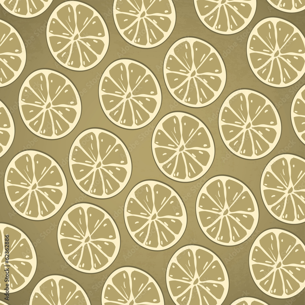 Citrus Seamless Pattern Background