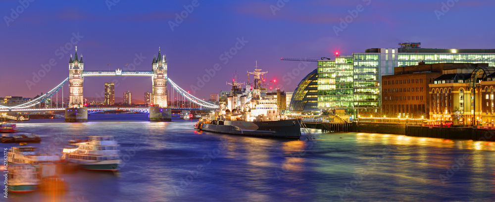 London Tower bridge - panorama