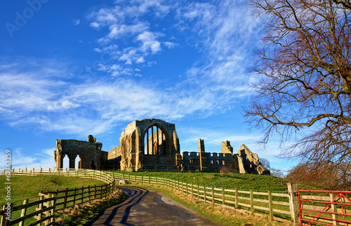 View of Egglestone Abbey, County Durham photo