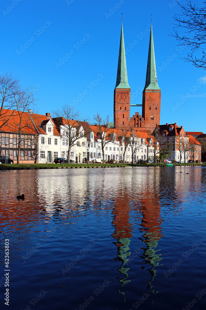 Lubeck Cathedral and old town, Germany