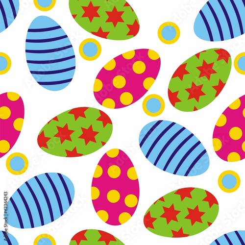 Easter eggs seamless background
