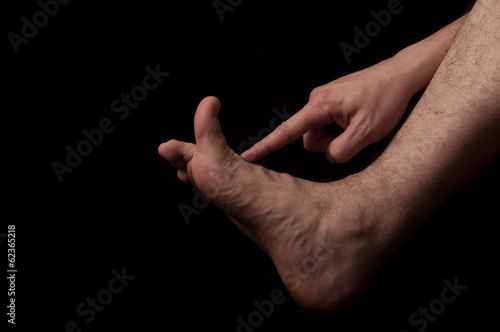 Foto Human anatomy series: thumb, dorsal flexion