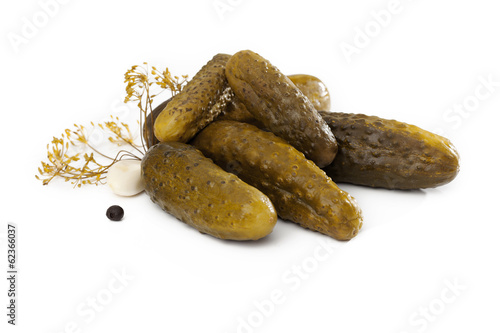 Valokuva Composition of gherkins
