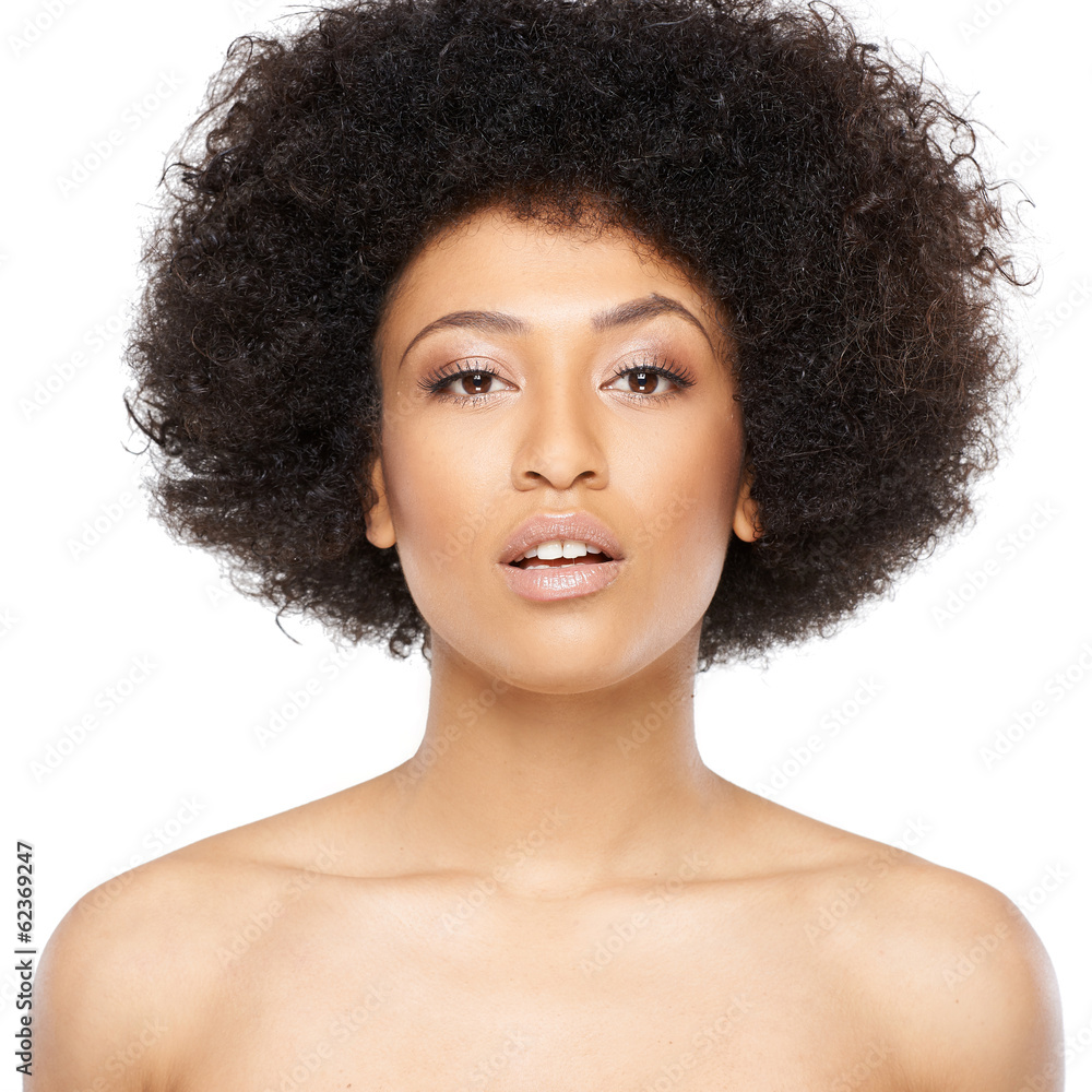 Beautiful serious young African American woman Beautiful serious young African American woman