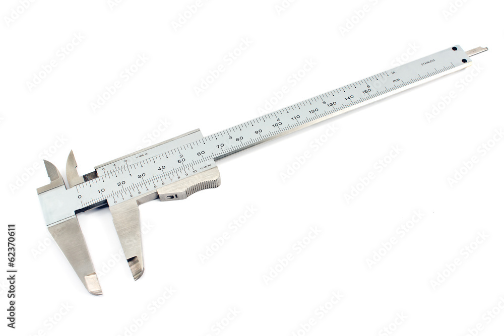 Vernier caliper isolated on white Vernier caliper isolated on white