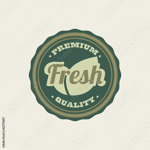 abstract eco planet label on a white background