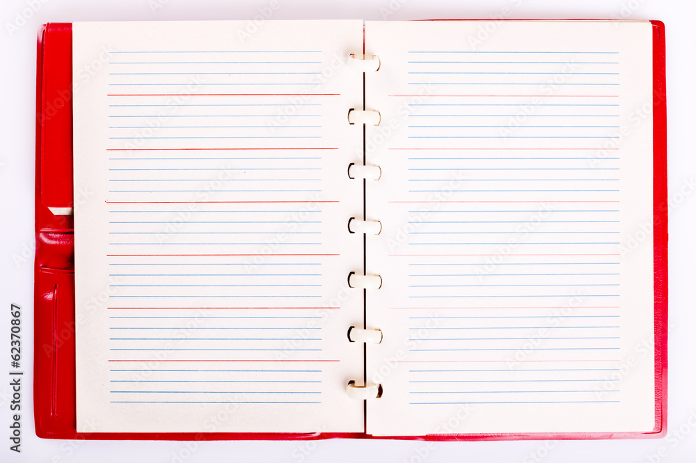 Open Blank Page Notebook. Old Paper Notepad Open Blank Page Notebook. Old Paper Notepad