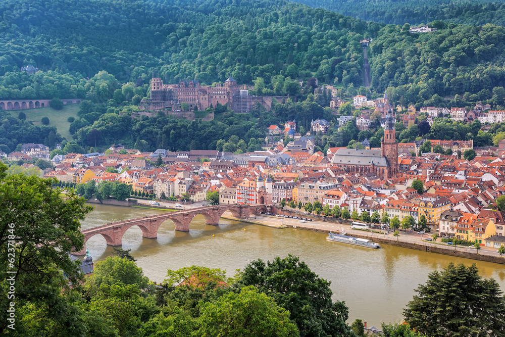 Heidelberg city skyline, Germany