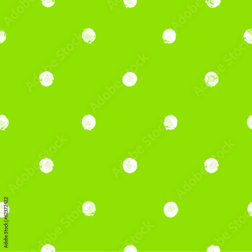 weiße Punkte auf grünem Hintergrund - Aquarelltextur;nahtlos