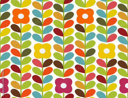 Bright flowers pattern