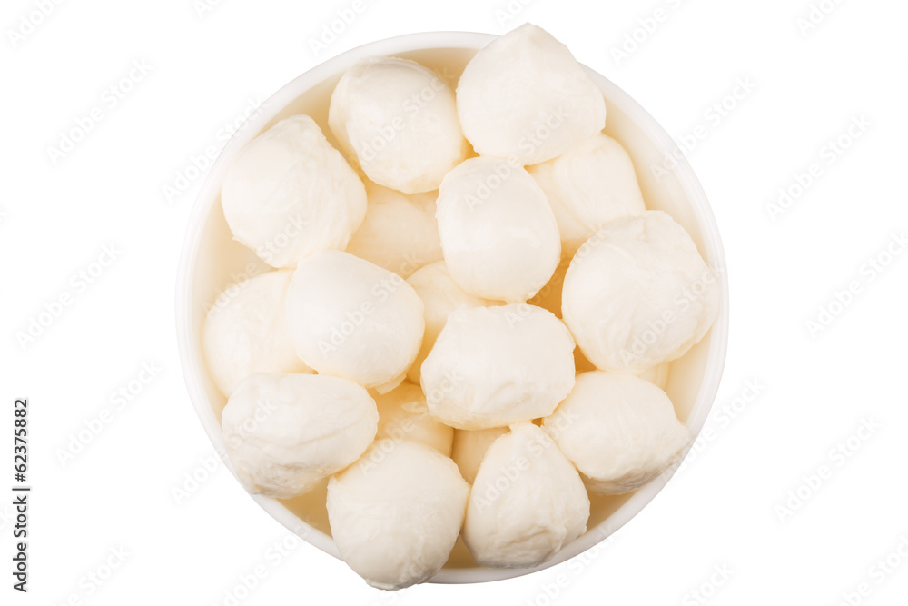 Mozzarella cheese isolated on white background Mozzarella cheese isolated on white background