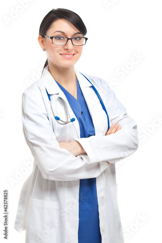 Portrait of a friendly female doctor