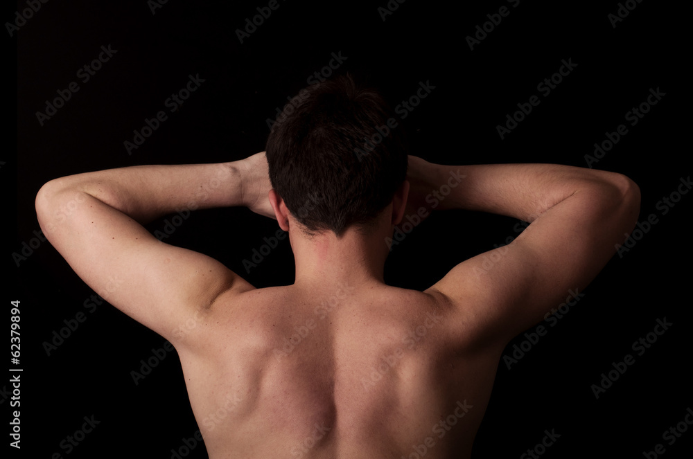 Naklejka premium Arms and back