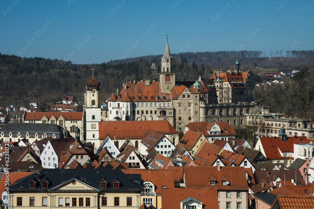 Über die Dächern von Sigmaringen/Hohenzollern