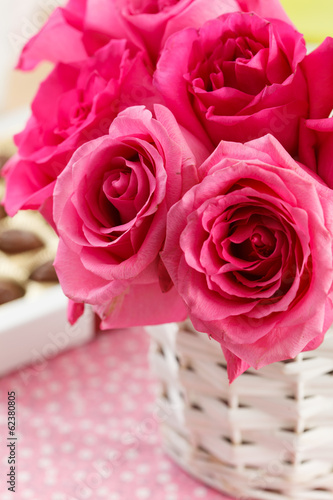 pink roses