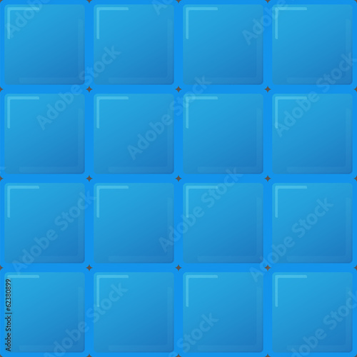 big blue tiles, seamless pattern