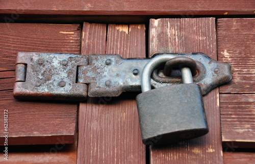 Quadro em tela lock and hasp