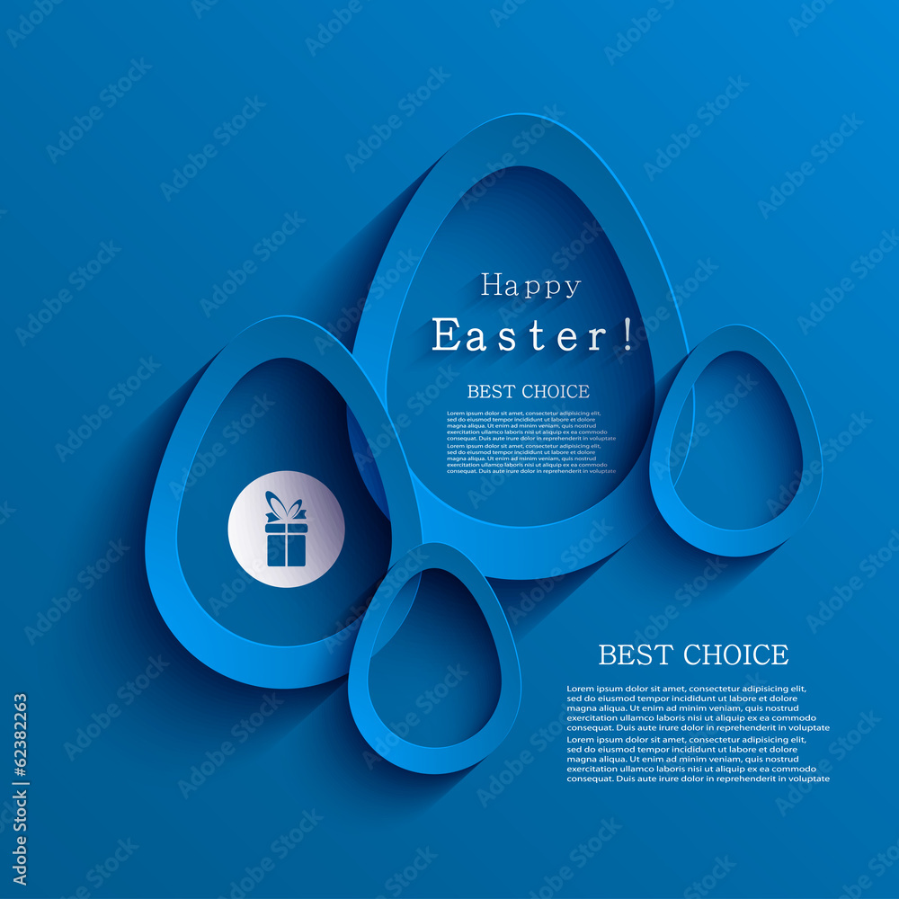 Vector modern easter egg background. Eps 10 - obrazy, fototapety, plakaty 