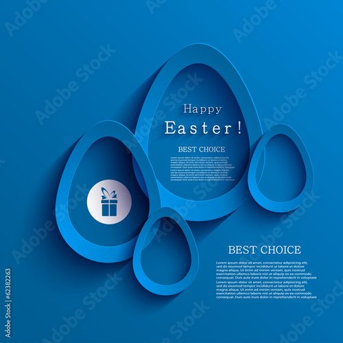 Vector modern easter egg background. Eps 10