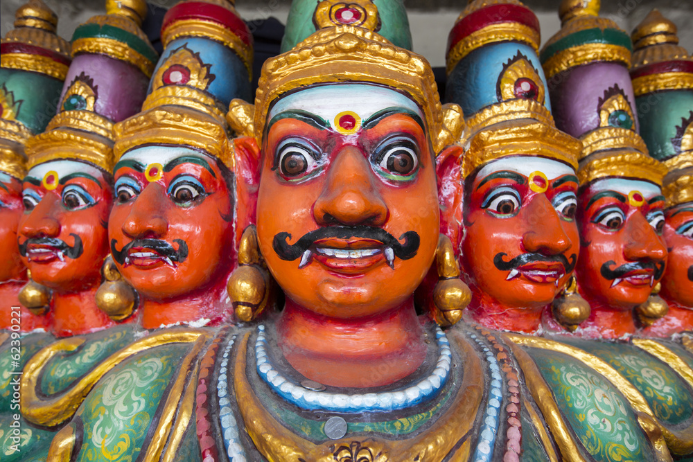Ten Headed Ravana vahana in Kapaleeshvarar temple in Chennai