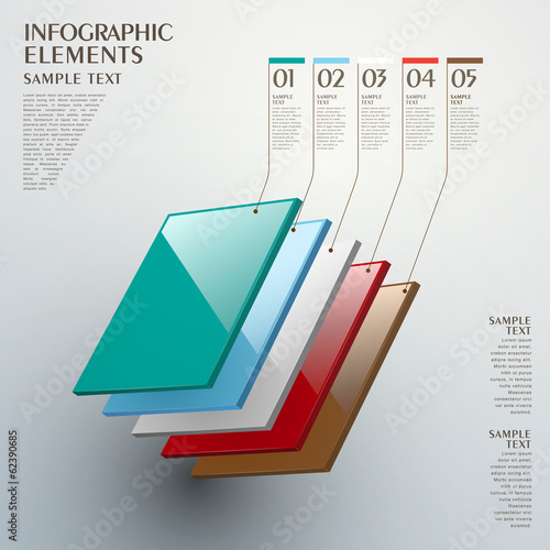 abstract layer chart infographics photo