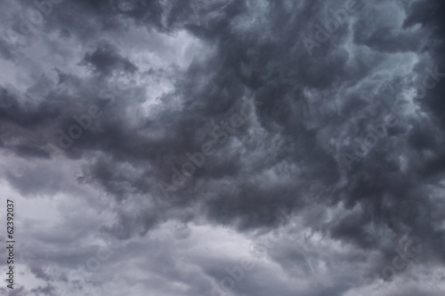 Dark Ominous storm Clouds background