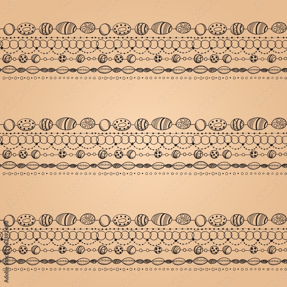 Fototapeta premium Seamless pattern with lacy design