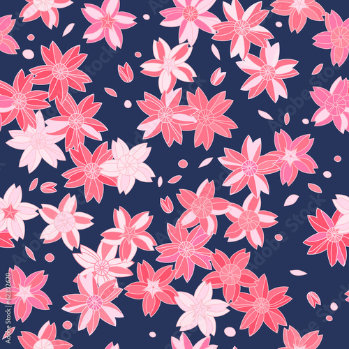 Pink asian sakura flowers o...