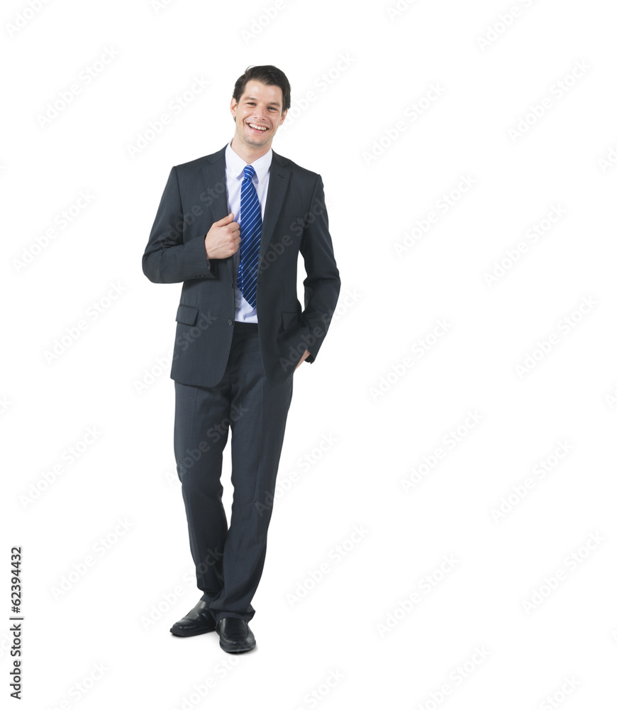 Happy Businessman on White Background Happy Businessman on White Background