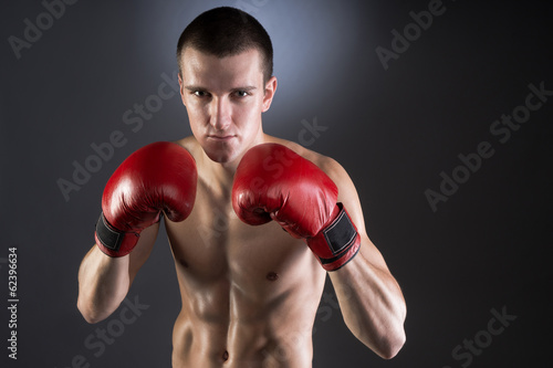 Men boxer. Studio portrait. © arthurorskis