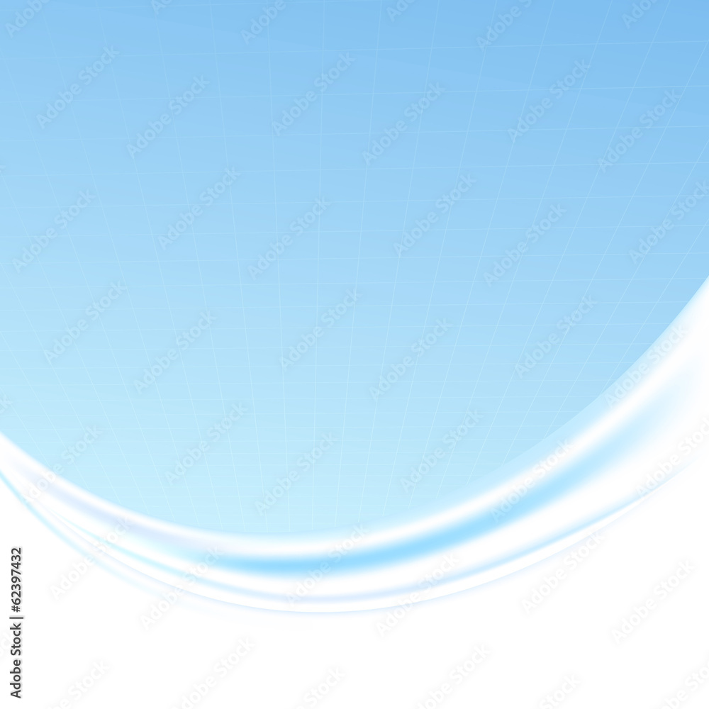 Geometrical blue folder template - abstract swoosh Geometrical blue folder template - abstract swoosh