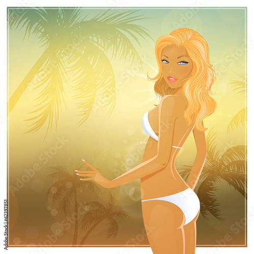 Vector Illustration of a Summer Background
