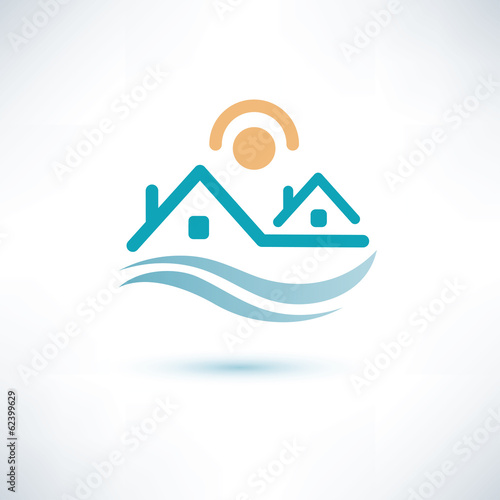 house symbol, cottage vector icon