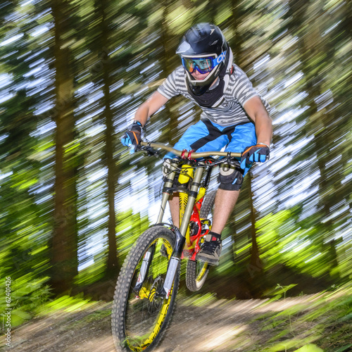 Obraz na płótnie mutiger Radsportler