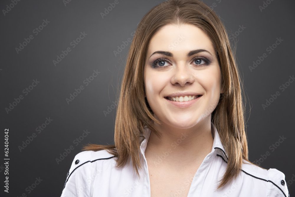 isolated female portrait isolated female portrait
