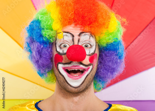 Funny clown Fototapeta