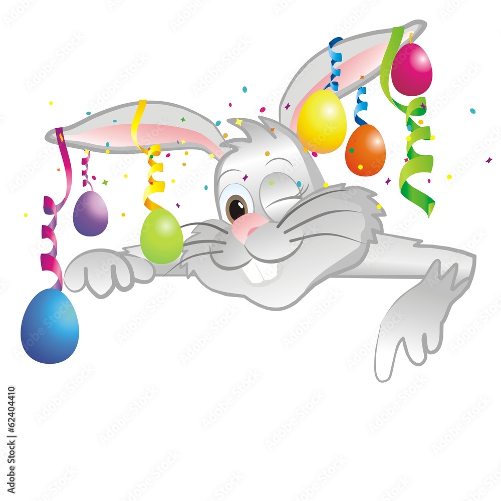 lustiger Osterhase vector de Stock | Adobe Stock