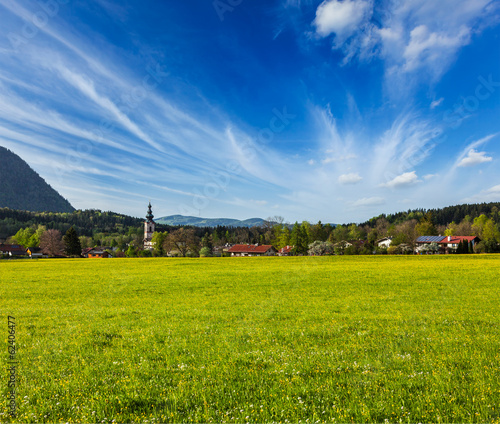 German countryside and village