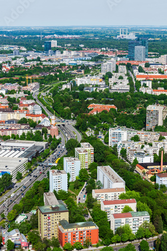 Aerial view of Munich. Munich, Bavaria, Germany